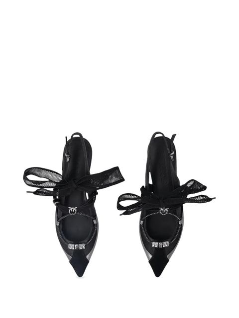 PINKO bow pointed pumps - Black