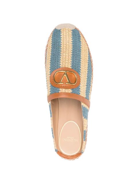 Valentino Garavani VLogo raffia espadrilles - Neutrals
