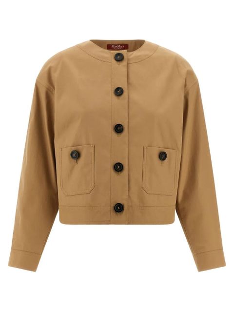 Max Mara Biavo button-up bomber jacket - Neutrals - zdjęcie produktu nr 1