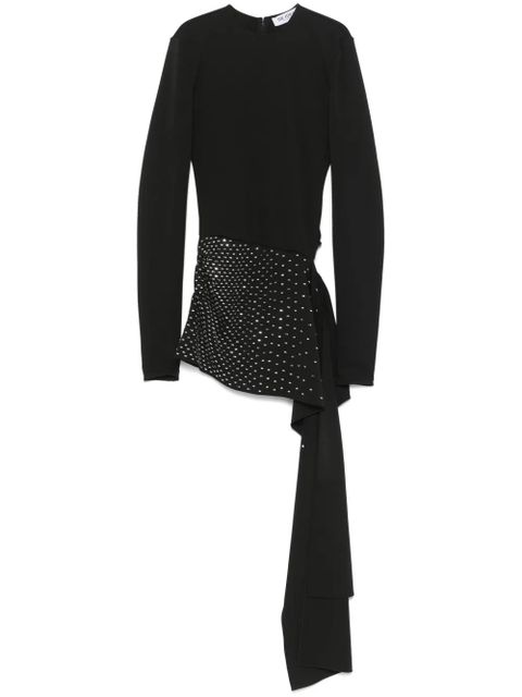 The Attico asymmetric mini dress - Black - zdjęcie produktu nr 1