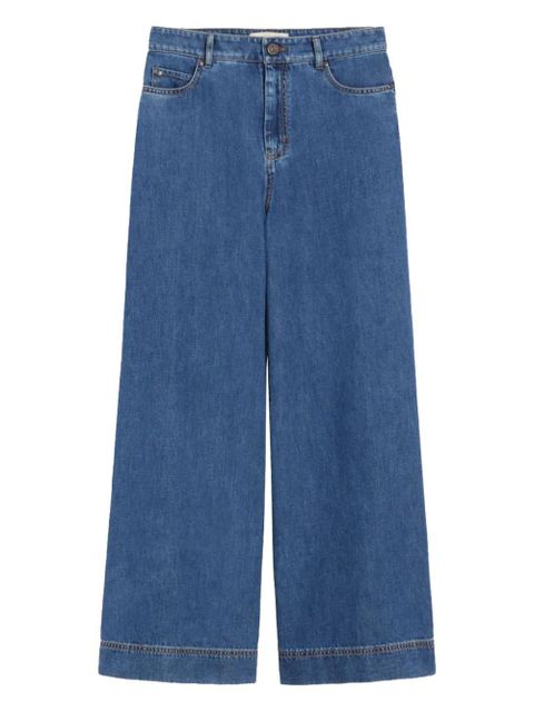 Weekend Max Mara wide-leg cropped jeans - Blue - zdjęcie produktu nr 1