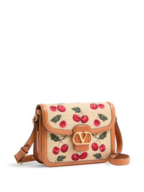 Valentino Garavani 9to5 Cherryfic-motif shoulder bag - Neutrals