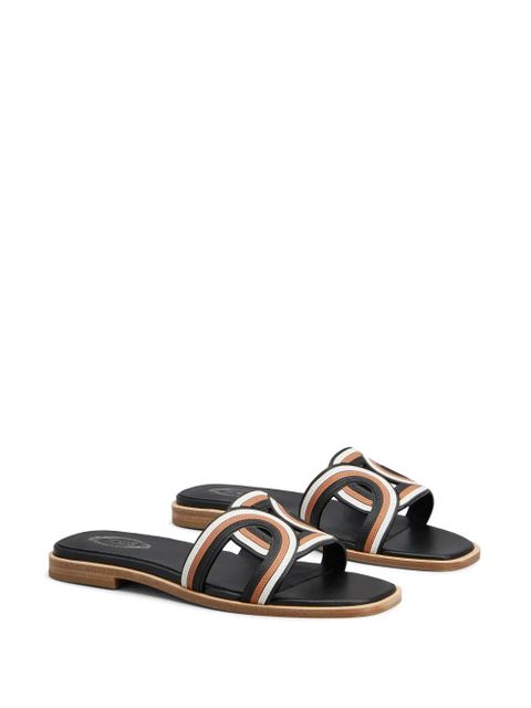 Tod's Kate leather slides - Black