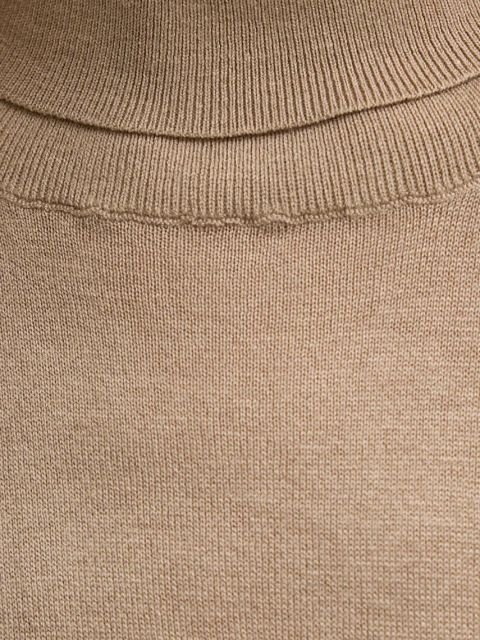 By Malene Birger sweter z domieszką wełny MOHSEN damski kolor beżowy lekki z golfem Q72551001