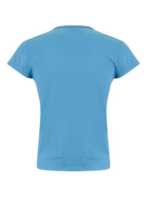 The Attico logo-embroidered T-shirt - Blue - zdjęcie produktu nr 2