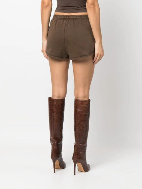 ENTIRE STUDIOS washed elasticated-waistband shorts - Brown