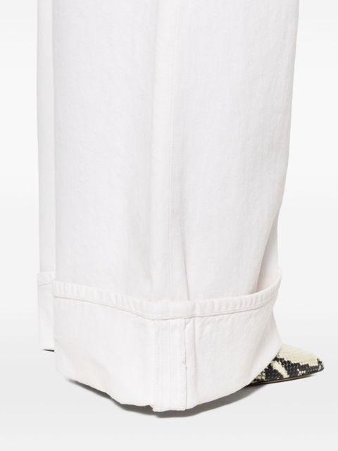 AGOLDE Dame high-rise wide leg jeans - Neutrals