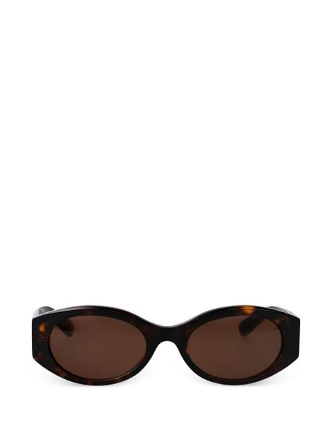 Balenciaga Eyewear oval-frame sunglasses - Brown - zdjęcie produktu nr 1