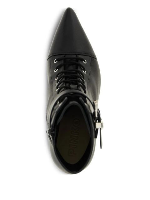 PINKO 90mm lace-up ankle boots - Black - zdjęcie produktu nr 2
