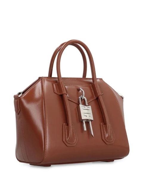 Givenchy mini Antigona Lock tote bag - Brown