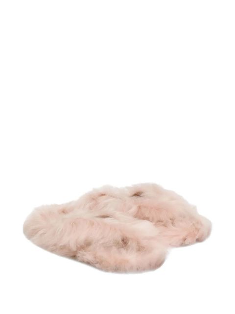 Dolce & Gabbana shearling flip-flops - Pink - zdjęcie produktu nr 2
