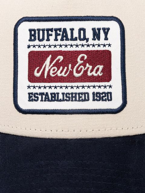 New Era czapka z daszkiem bawełniana PATCH SUEDE E-FRAME - zdjęcie produktu nr 1