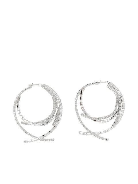Swarovski Matrix hoop earrings - Silver - zdjęcie produktu nr 1