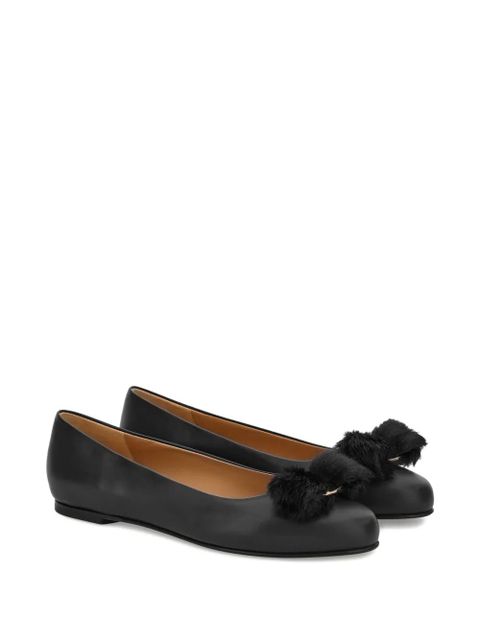 Ferragamo Vara bow ballet flats - Black