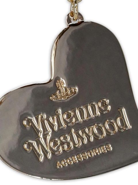 Vivienne Westwood Orb heart-pendant keyring - Pink