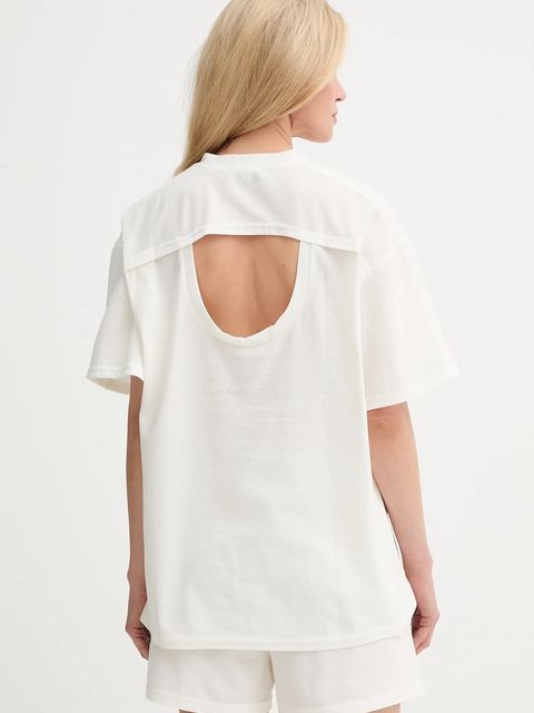 Answear.LAB t-shirt i szorty damski kolor biały