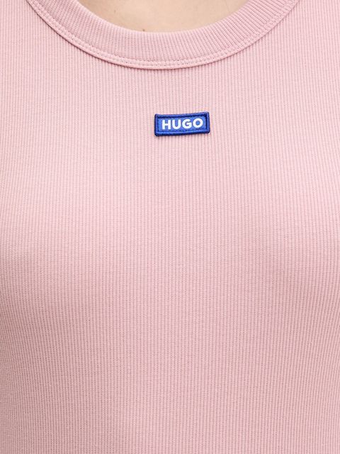 Hugo Blue t-shirt Easy Tee_B damski kolor różowy 50523924