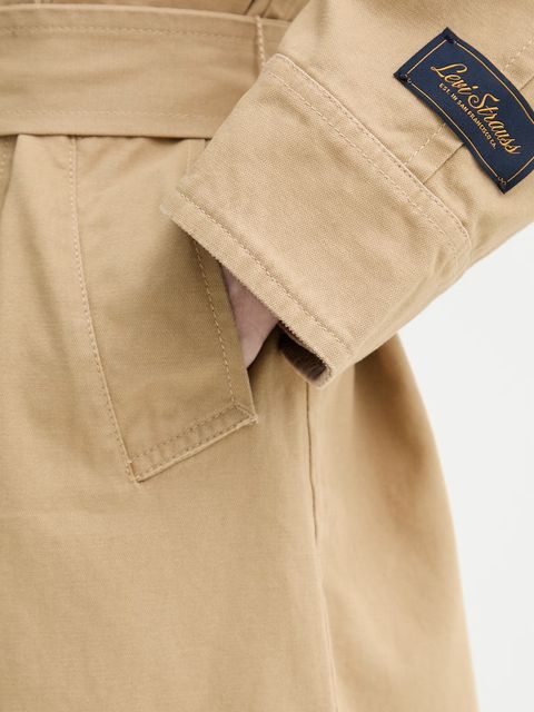 Levi's trencz bawełniany BREE CLASSIC LONG TRENCH