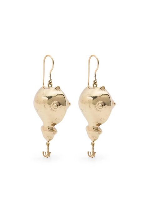 ALEMAIS drop-design earrings - Gold - zdjęcie produktu nr 1
