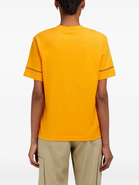 Ferragamo logo-embellished crew-neck T-shirt - Yellow