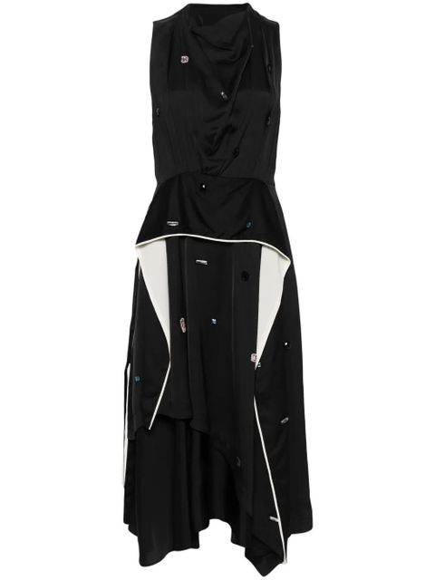 3.1 Phillip Lim rhinestone-embellished asymmetric dress - Blue - zdjęcie produktu nr 1