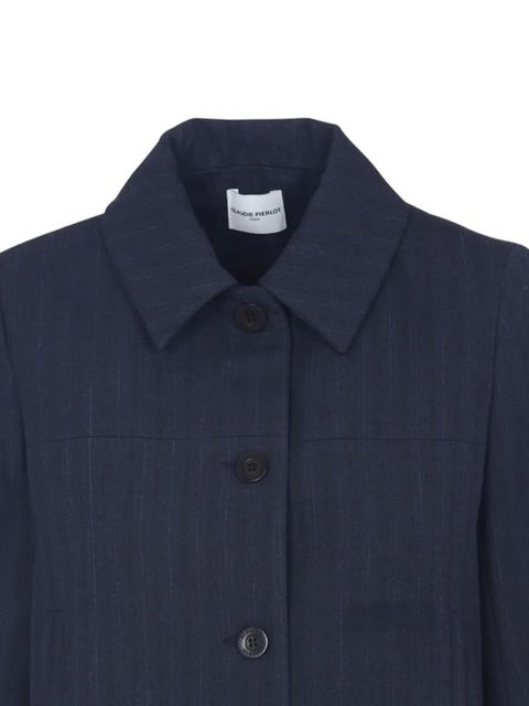 Claudie Pierlot button pinstripe jacket - Blue - zdjęcie produktu nr 2