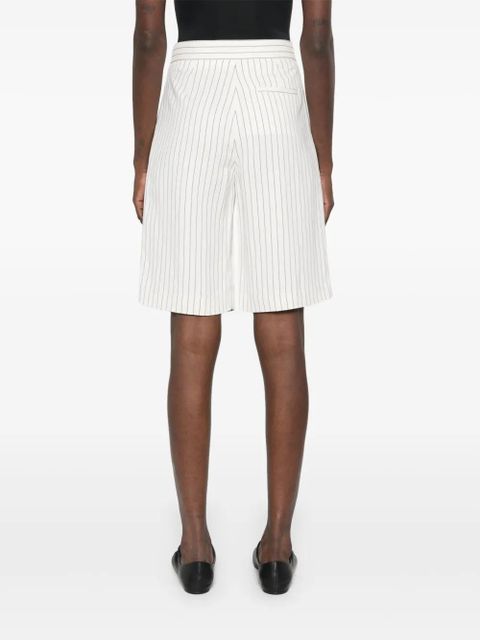 LouLou de Saison striped shorts - White