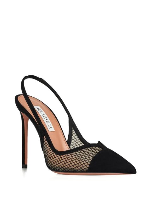 Aquazzura Gia mesh heeled sandals - Black - zdjęcie produktu nr 2