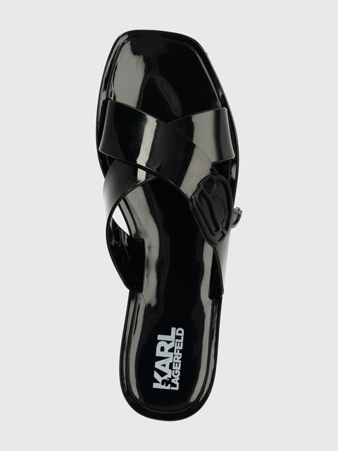 Karl Lagerfeld klapki JELLY III NFT damskie kolor czarny KL80004N