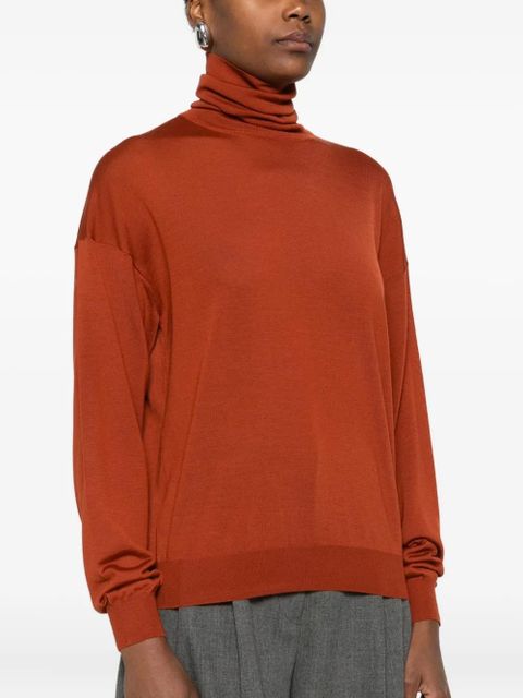 Saint Laurent roll-neck top - Red