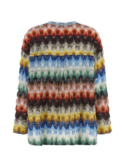Missoni lamé raschel-knit blouse - Blue - zdjęcie produktu nr 2