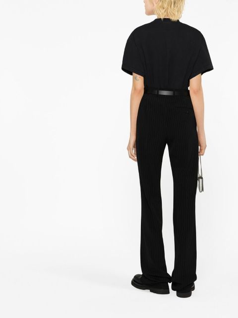 Balenciaga pinstripe straight-leg trousers - Black - zdjęcie produktu nr 2