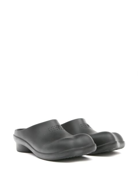 MM6 Maison Margiela Anatomic numbers-motif slippers - Black - zdjęcie produktu nr 2