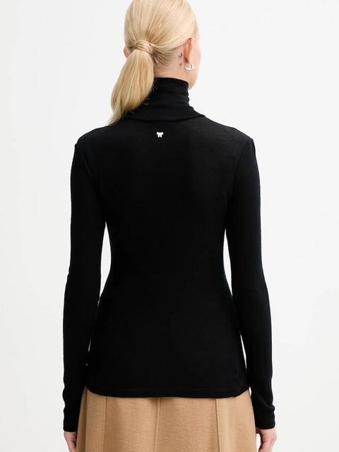 Weekend Max Mara longsleeve z dodatkiem wełny TESEO