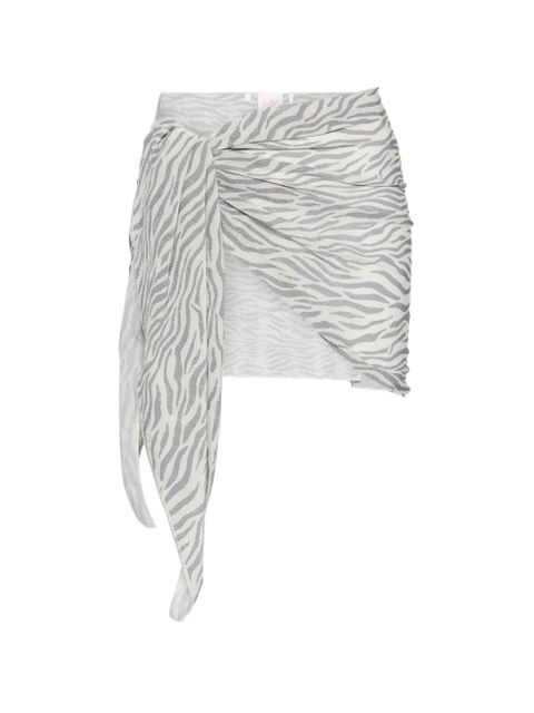 MC2 Saint Barth Sery zebra-pattern sarong - Neutrals - zdjęcie produktu nr 1