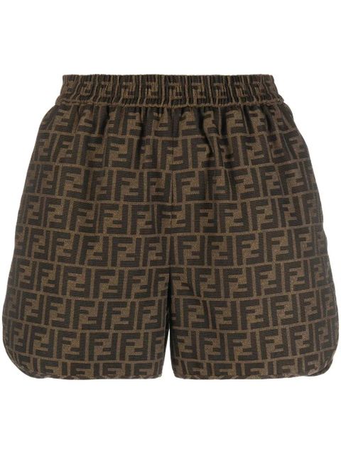 FENDI FF monogram shorts - Neutrals - zdjęcie produktu nr 1