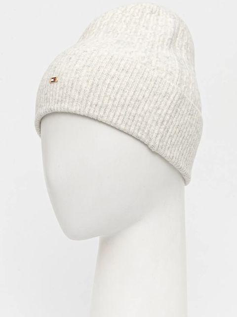 Tommy Hilfiger czapka kolor beżowy AW0AW17776 - zdjęcie produktu nr 2