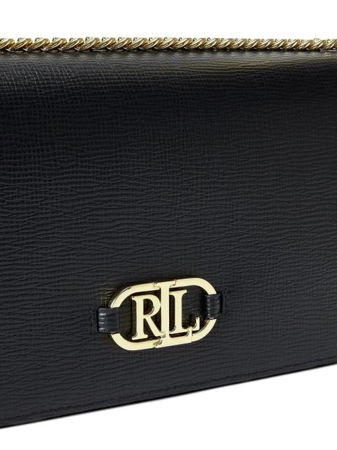 Lauren Ralph Lauren chain logo shoulder bag - Black