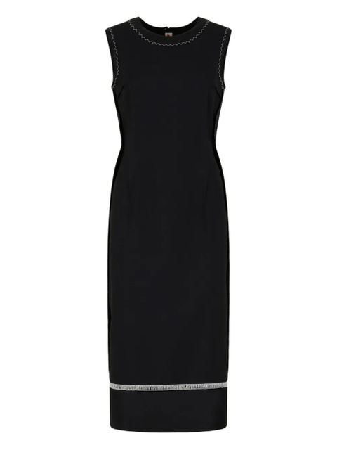 Marni stitched-detail sleeveless midi dress - Black - zdjęcie produktu nr 1