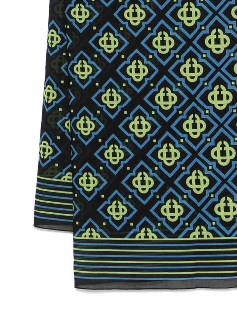 Casablanca Degrade Monogram kaftan - Black