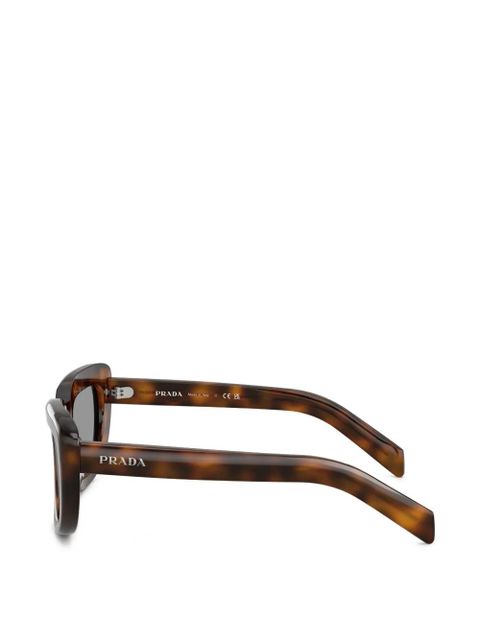 Prada Eyewear browline sunglasses - Brown