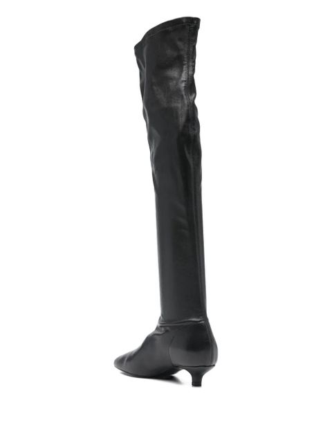 TOTEME nappa-leather knee-high boots - Black