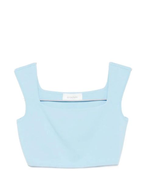 Max Mara square-neck sleeveless top - Blue - zdjęcie produktu nr 1