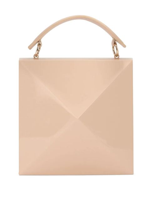 Valentino Garavani geometric clutch bag - Neutrals