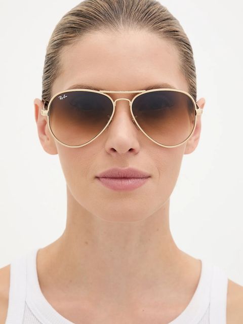 Ray-Ban okulary przeciwsłoneczne kolor złoty 0RB3925