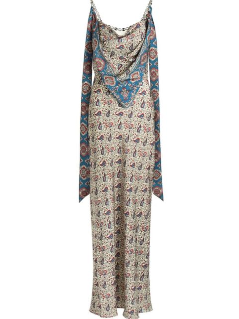 Rabanne paisley-print maxi dress - Neutrals - zdjęcie produktu nr 2