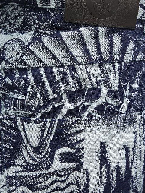 No Problemo jeansy Apocalypse Jacquard Bagi Jean