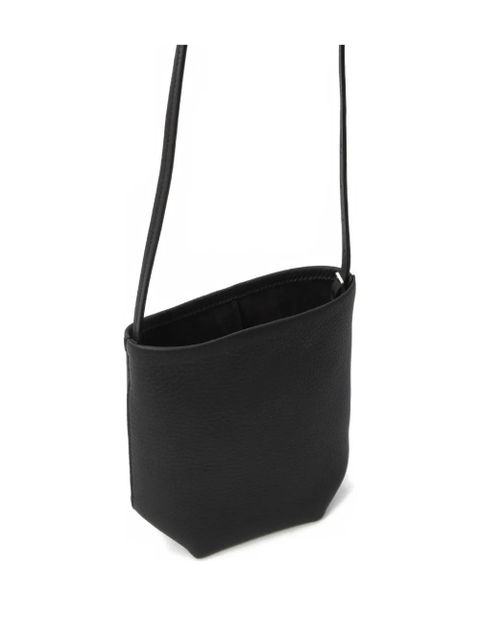 The Row mini N/S Park leather crossbody bag - Black