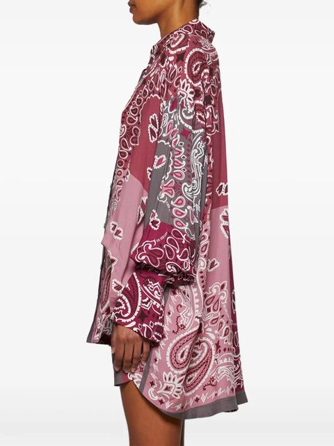 The Attico bandana-print shirt - Red