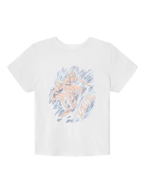 RE/DONE Surfer Girls graphic T-shirt - White - zdjęcie produktu nr 1